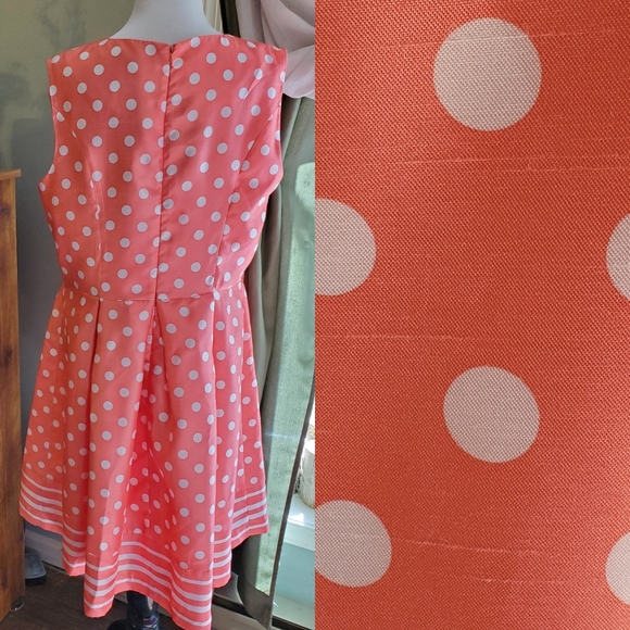 Liz Claiborne | Retro Fit/Flare Polka Dot Dress - Picture 2 of 6